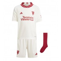 Koszulka piłkarska Manchester United Victor Lindelof #2 Strój Trzeci dla dzieci 2023-24 tanio Krótki Rękaw (+ Krótkie spodenki)